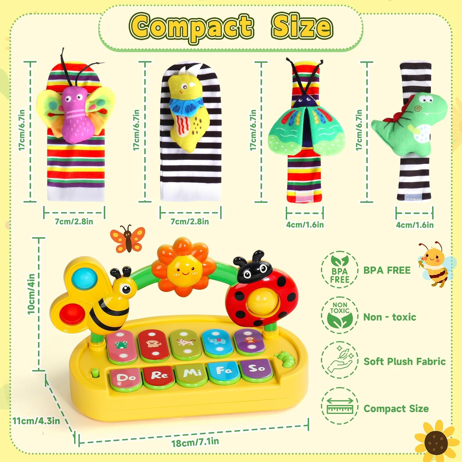 Brinquedo Bebe Até 6 meses com piano musical